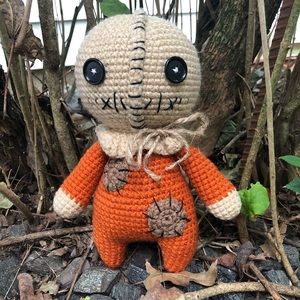 Handmade crochet Trick or Treat Sam